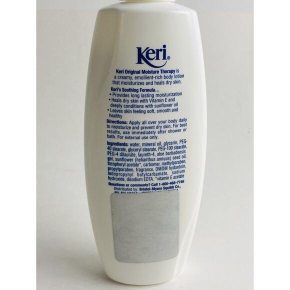 KERI ORIGINAL MOISTURE THERAPY SOOTHING FORMULA DRY SKIN LOTION 8.5 OZ 93% Full - Picture 3 of 6